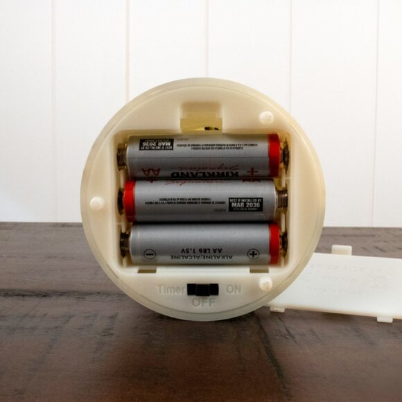 Starry Night Santa fiber optic Led pillar Candle with Timer - Picture 6 of 6